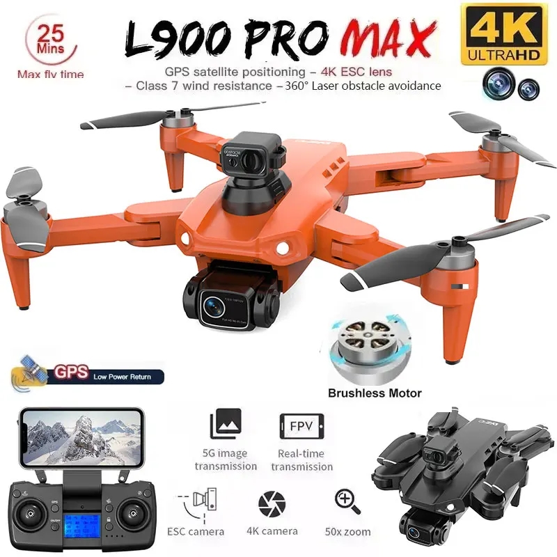 Drone Kit Professional - L900 Pro MAX GPS-Drohne 4K Professionelle