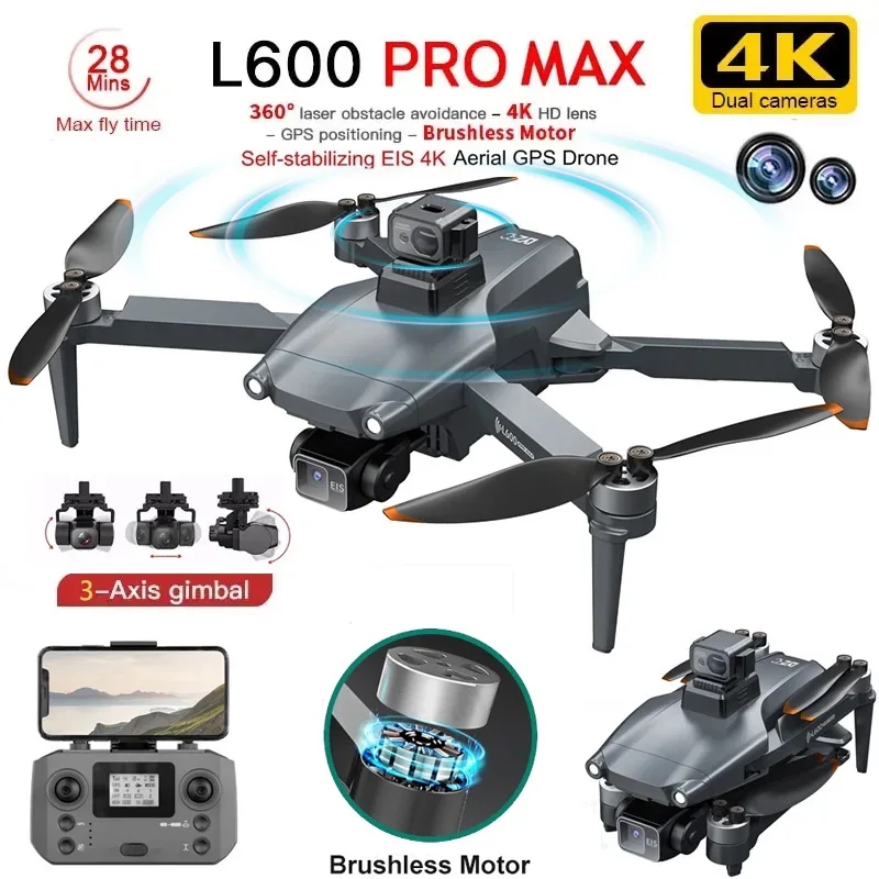 Drone Kit Professional - L600 PRO MAX GPS Drone Professionelle