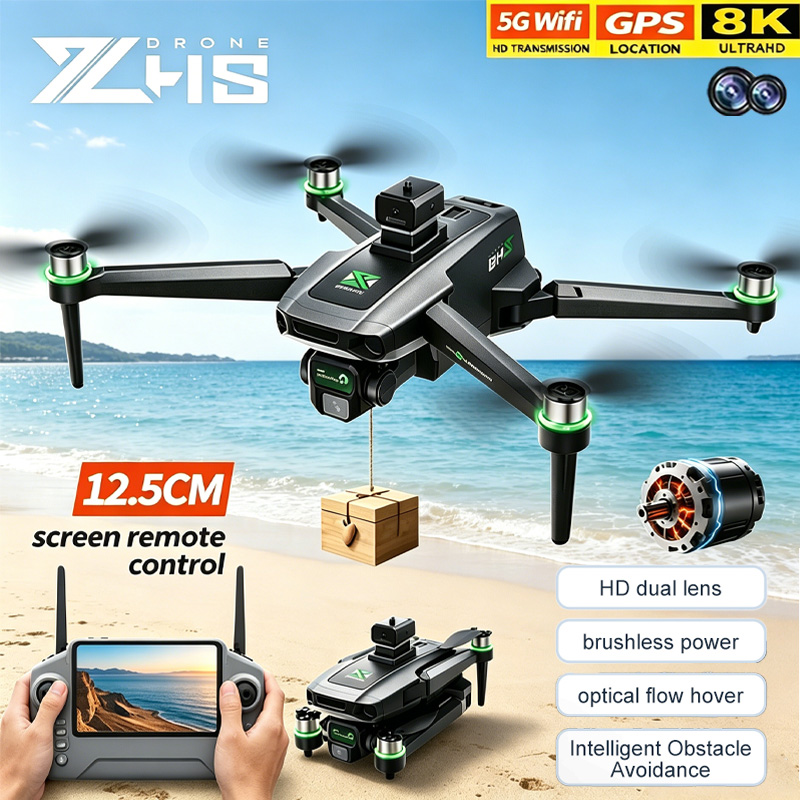 Drone Kit Tricopter - Professionelle ZH8 Ferngesteuerte Mini-Drohne 8K FPV